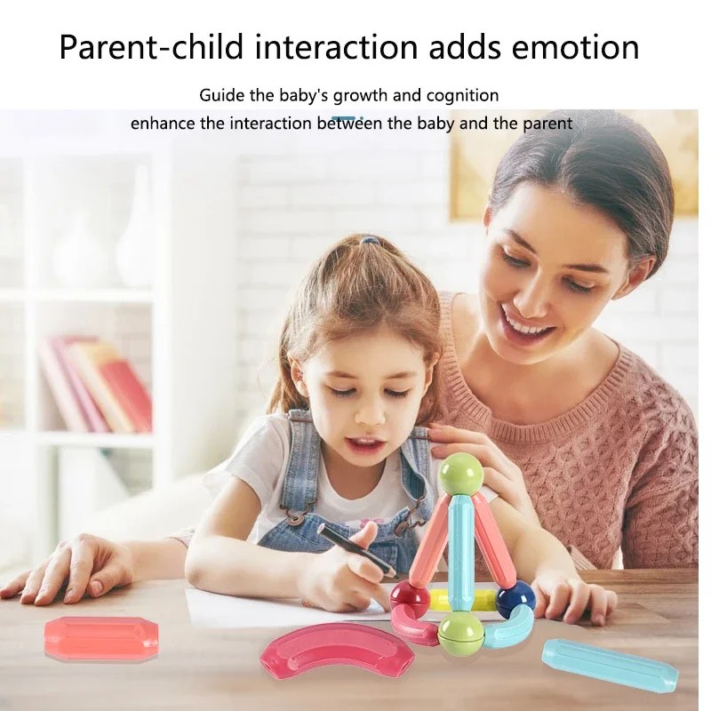 DIY Kids Educational Magnetic Building Blocks Sticks And Balls Toys