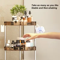 Bathroom Shelf Corner Shelves Plastic Shower Holder Shampoo Storage for Cosmetic Care Bath Products Towel Kitchen Storage Rack 2