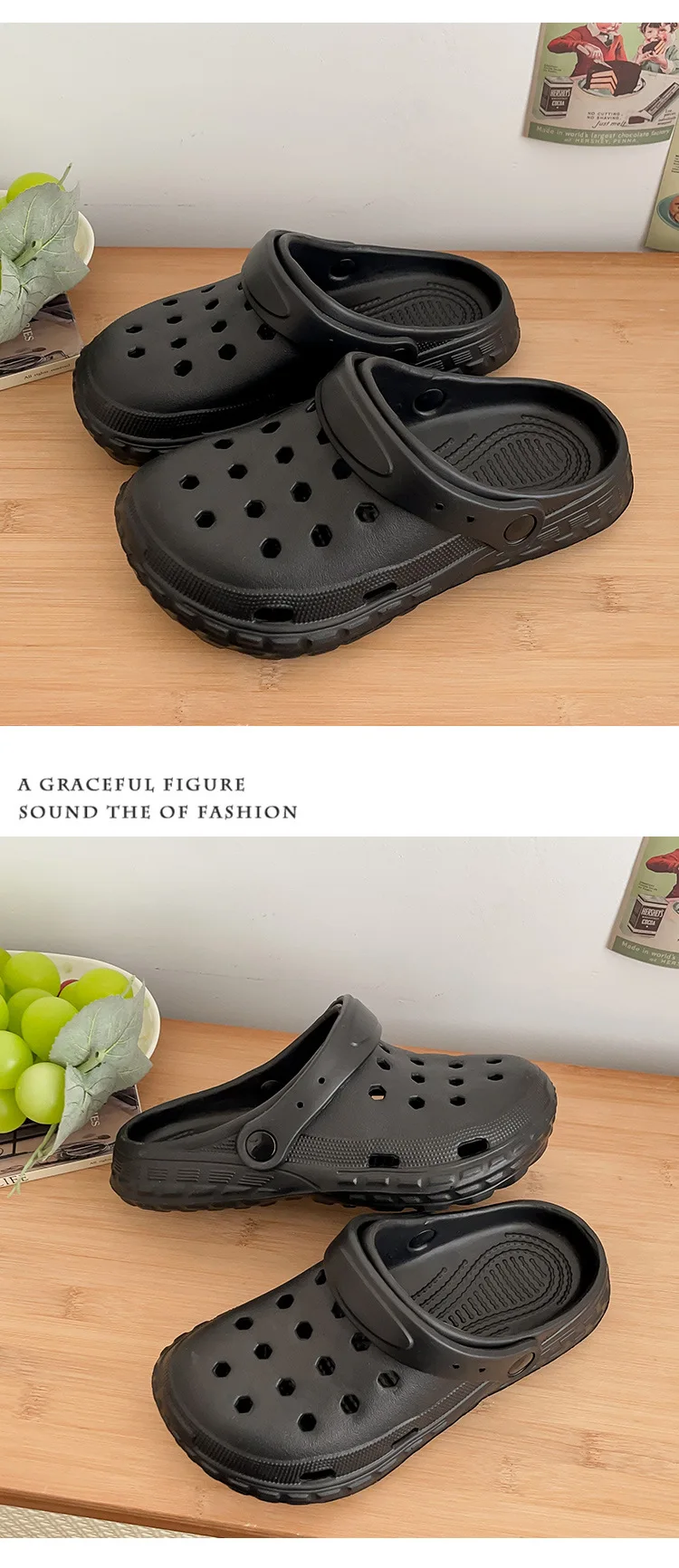 صنادل رجالية صيفية خارجية مضادة للانزلاق أحذية رياضية سفلية ناعمة ملابس شاطئ قابلة للتنفس سهلة الارتداء للشاطئ والبحر