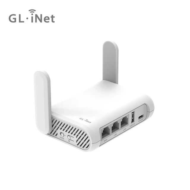 GL.iNet Opal(GL-SFT1200) Gigabit ባለሁለት ባንድ ገመድ አልባ የጉዞ ራውተር ድጋፍ IPV6፣ Tor፣ Openwrt፣ ምርጥ ዋጋ የኪስ መጠን ያለው ተደጋጋሚ 1