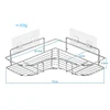 Household Bathroom Storage Rack Stainless Steel Triangular Durable Shampoo Soap Storage Shelves For Kitchen Indoor Accessories 6