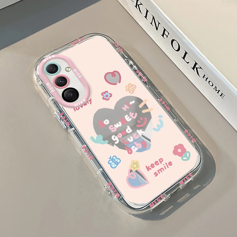 Elegant Romantic Flowers Love Heart Mirror Case Cover
