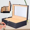 24 Slots Wood Fountain Pen Collector Pen Display Box  Pen Organizer Box Pens Display Case Storage Organizer With Glass 2