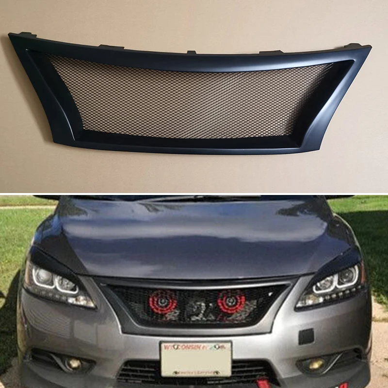 

Fit Nissan Sentra Sylphy 2013 2014 2015 Year Racing Grille Redesign Front Bumper Grill Body Kit Accessories
