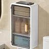 Waterproof Tissue Box Removable Partition Makeup Tools Storage Box No-punch Wall-mounted Box for Bathroom Bedroom Kitchen 3