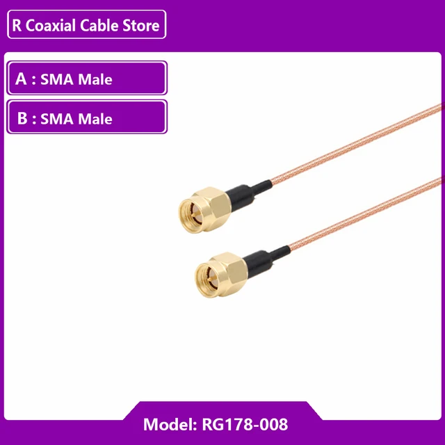 Cavo Coassiale Rg174 10m Cavo Coassiale RG174 50 Ohm, 10 Metri - Connettore A Coda Di Maiale Per Segnali RF, Ideale Per Fai Da Te E Progetti Radio - Foto 3