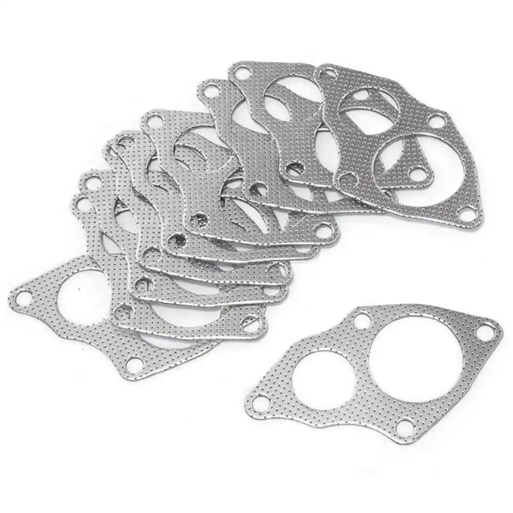 EPMAN 10PCS/LOT Aluminum Graphite Turbo To Downpipe Gasket For Mitsubishi EVO 1-3 / 4G63 EP-CGQ130S