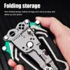 18 in 1 Foldable Wire Stripper Multifunctional Wire Stripper Crimper Cable Cutter Pliers Stainless Steel Wire Stripper Tool 5