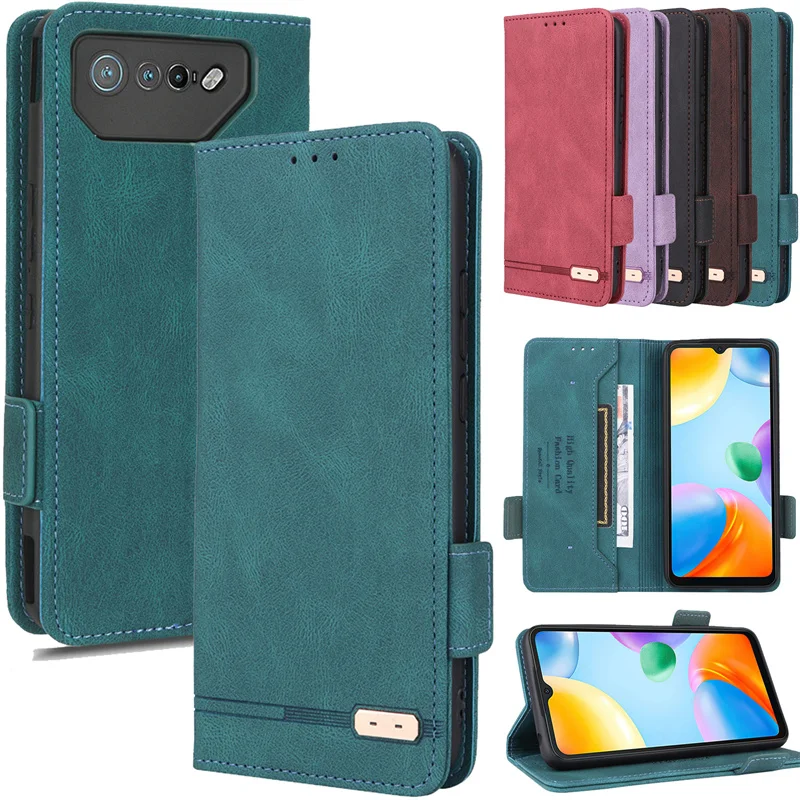 아수스 ROG 폰 7 용 케이스, Ultimate 커버, Etui 카드 슬롯, 마그네틱 버클, 흡수 홀스터 백