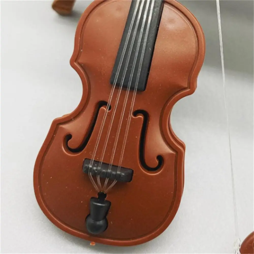 1/2/4PCS Mini Wooden Musical Instrument Easy Storage Simulation Violin Sleek And Comfortable Good-looking Home Decoration Crafts