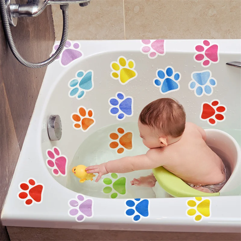 

M39 Color Footprint Wall Stickers Bathtub Stickers Bathroom Children's Room Home Decoration Decals