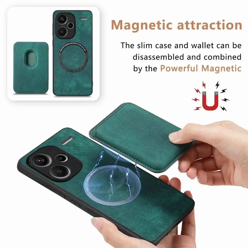 2-in-1 Detachable Leather Back Cover Case