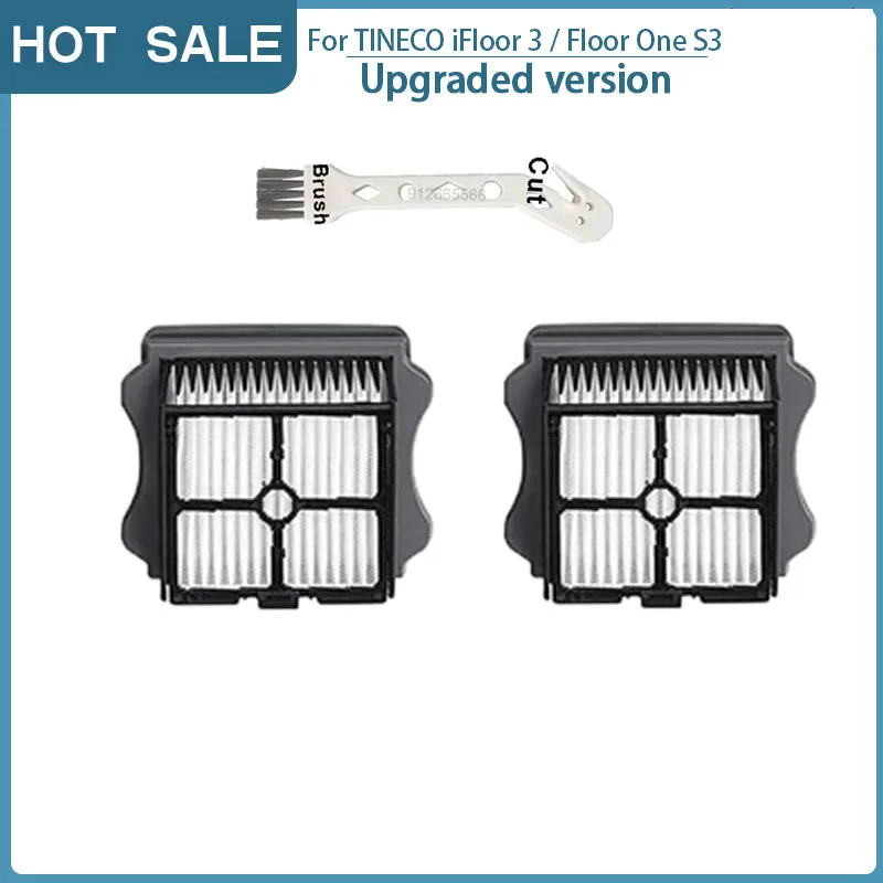 Cordless Floor Washer Replacement Roller Brush and HEPA Filter Accessories