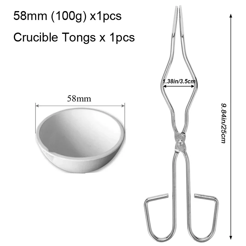 Sharrqing Quarz-Schmelztiegel 100g-5000g - Für Gold & Silber Raffination