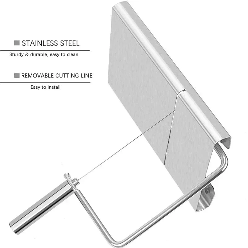 Description Picture 5 of itemCutting Serving Board for Hard and Semi Hard Cheese or Butter Cheese Slicer 5-Pack Replacement Stainless Steel Cutting Wire