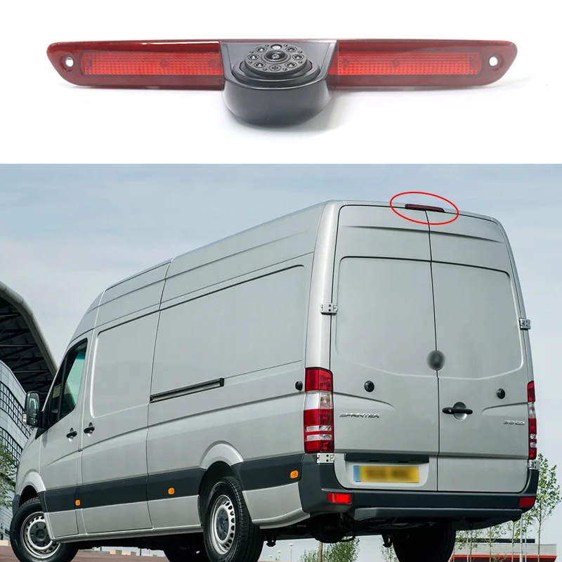 CCD CVBS Waterproof Night Vision Car Brake Light Reversing Camera For Mercedes-Benz Sprinter  VW Crafter Van 2007-2018 — view 2