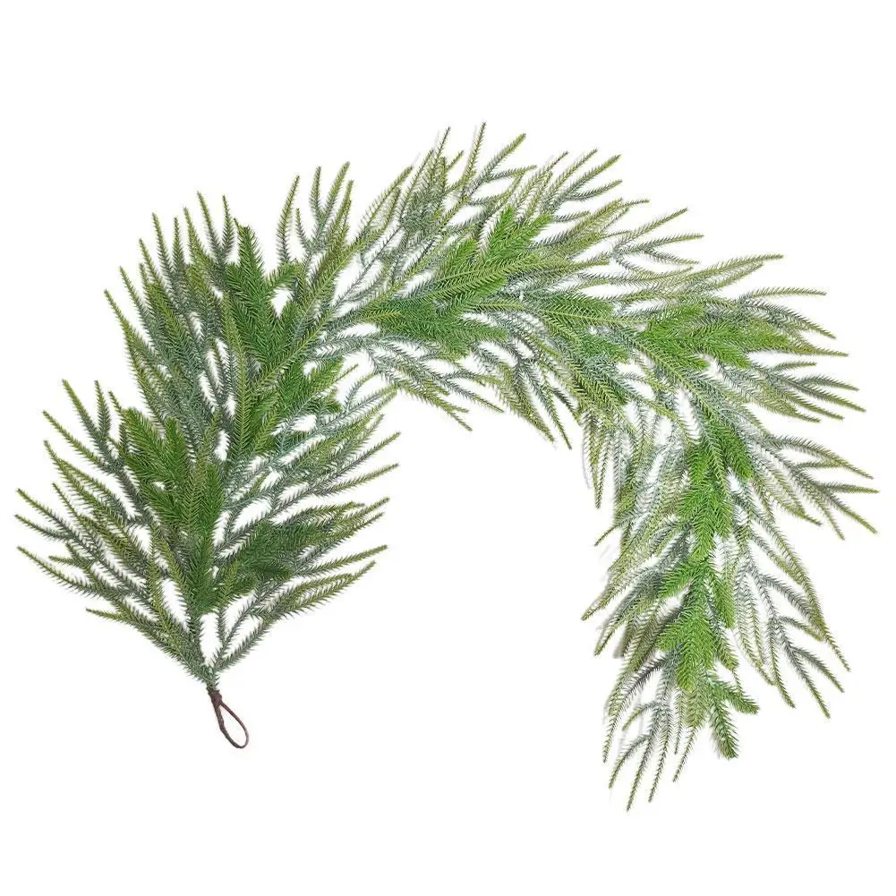 

150CM Artificial Plants Christmas Garland Wreath Xmas Home Party Wedding Decoration Pine Tree Rattan Hanging Ornament For Kids