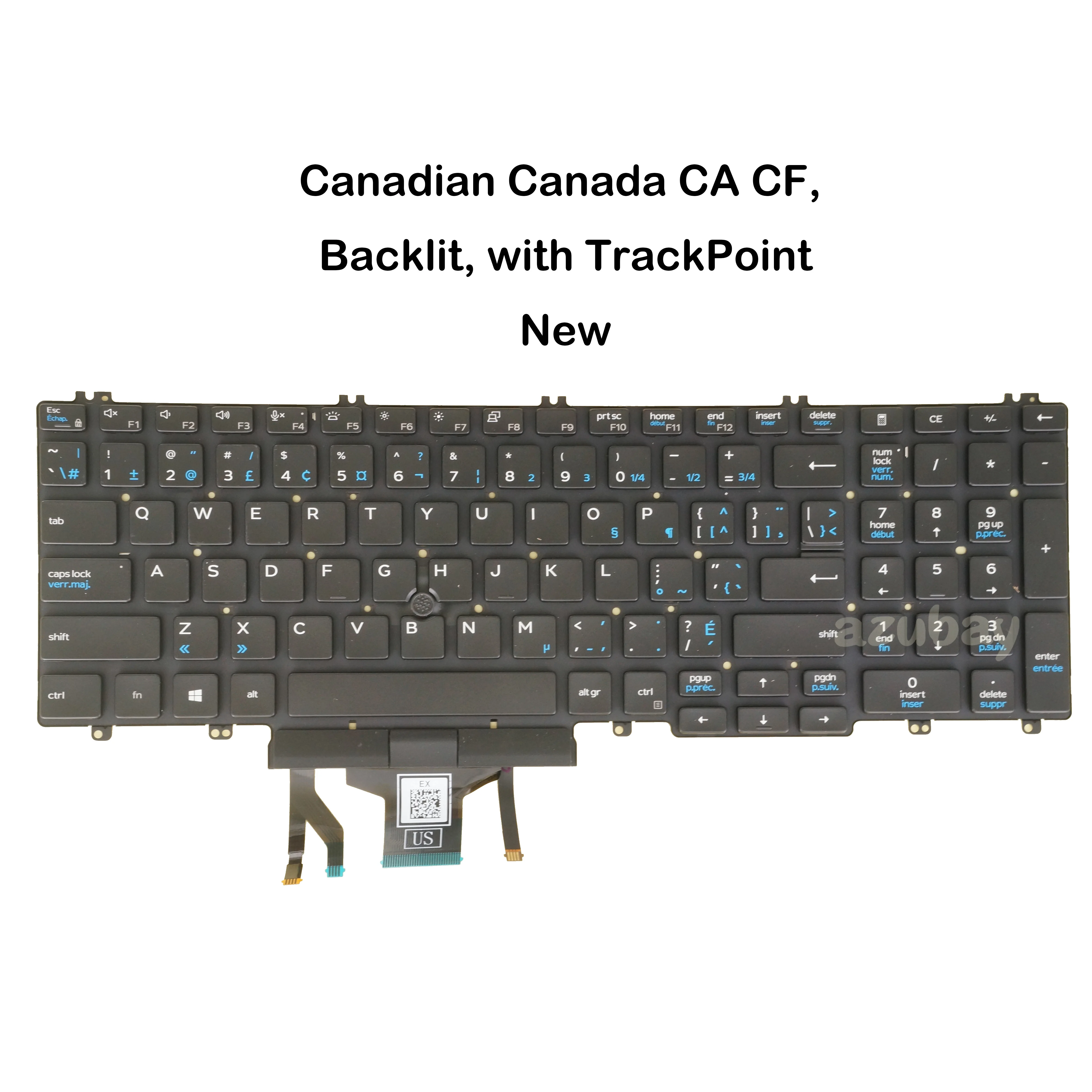 Lenovo Tastiera Tastiera Retroilluminata Per Dell Latitude 5500, 5501, 5510, 5511 – Ricambio Nero Con Puntatore, MPN 0MMH7V Tastiera Per Latitude 5500 - Foto 7