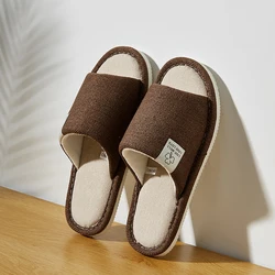 Cozy Open - Toed Home Slippers for Men and Women - Breathable and Comfortable for Spring, Summer & Autumn (Coffee)