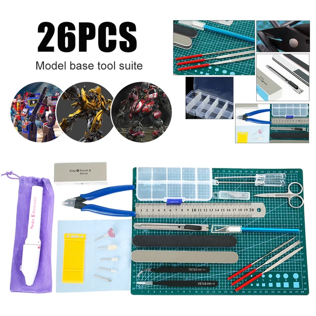 26pcs Model Building Tools Combo For Gundam Tools Military Hobby Model DIY Accessories Grinding Cutting Polishing Tools Set 2
