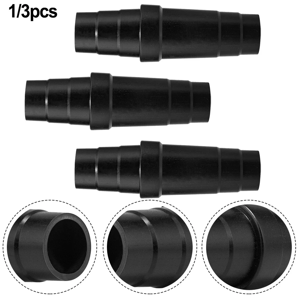 1/3PCS Universal Vacuum Cleaner Adapters Universal For Vacuum Cleaner Hoses Adapter Accessories Black