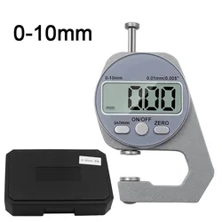 Precision Electronic Thickness Gauge - Digital Micrometer for Paper, Cloth, and Thin Metal - 0.01mm Accuracy (Flat head thickness)