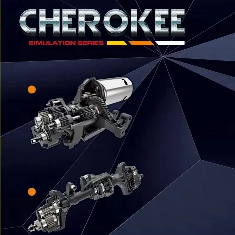 Remote Control Off-Road 1:10 Simulation Cherokee Climbing Car Four-Wheel Drive Off-Road Climbing Toy Electric Model Toy Gifts 3