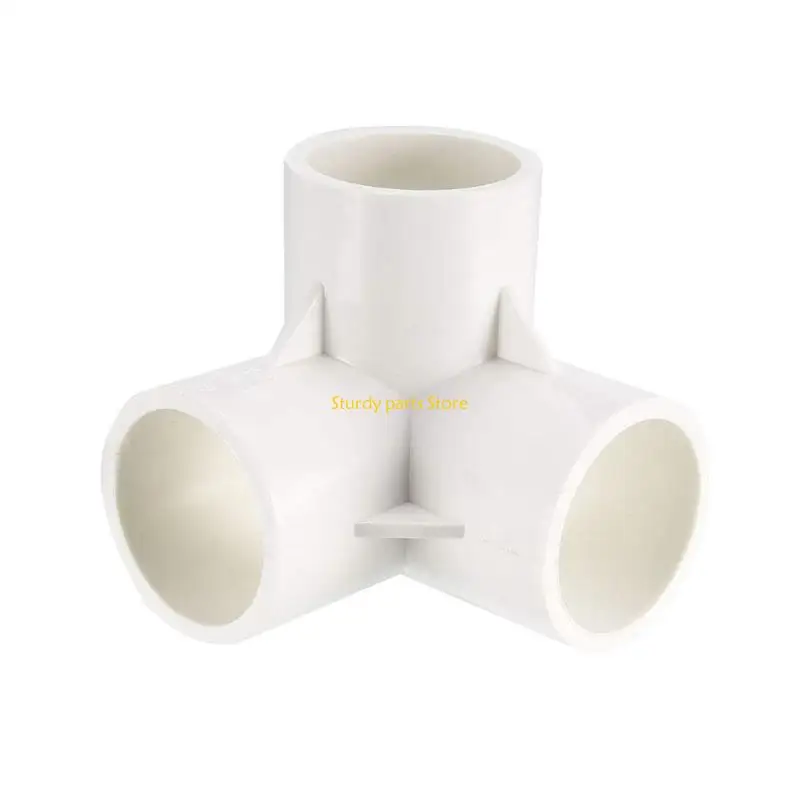 97QC PVC 3 Way Elbow Fittings PVC Corner Fittings 2pcs for DIY Plumbing Solution
