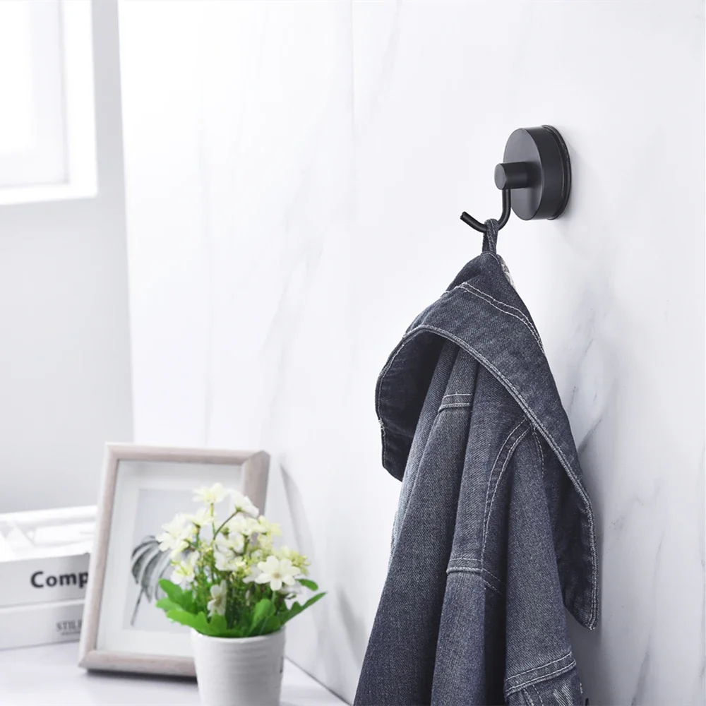 Door-Use Hook Durable Suction Hook Key-Use House-Use Hook Suitable for Kitchen Living Room Bathroom and etc. 2/4/6 PCS storage hook door hook