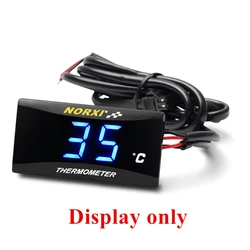 Compact Motorcycle Water Temperature Gauge with Sensor (Only Meter - Blue)