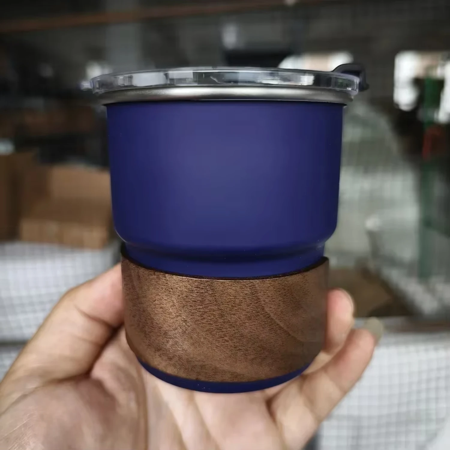 Portable 304 Stainless Steel Coffee Cup with Lid -...