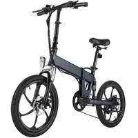 Folding Electric Bike 350W 20 MPH Top-Speed Dual Disc Brake Foldable E-Bike 36V/10.4Ah Lithium Ion Battery 1