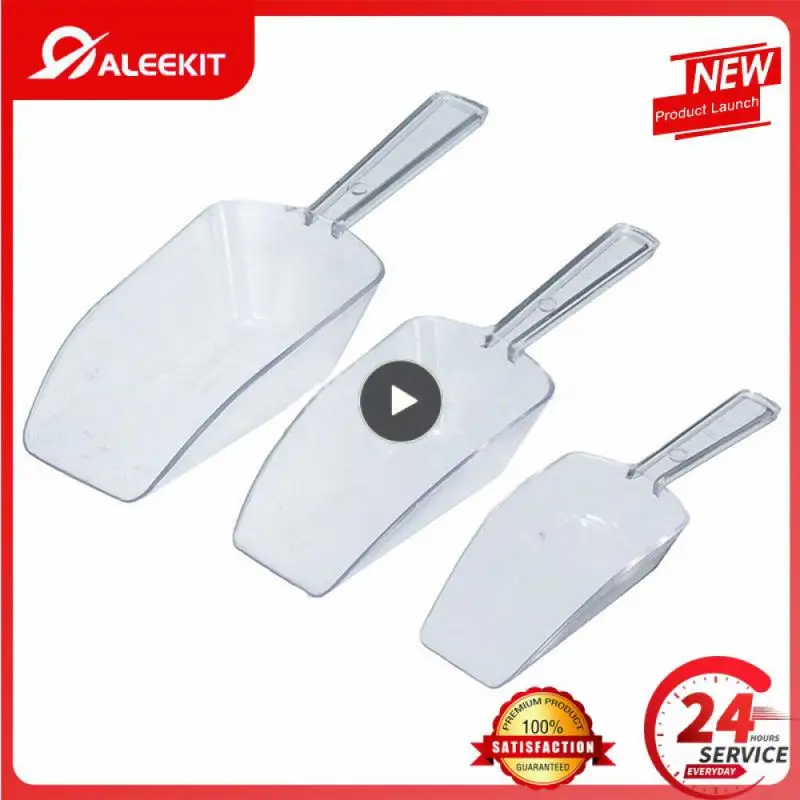 Cucina Crema Buffet Farina Mini Pale Di Ghiaccio Trasparente Cibo Caramelle Scoop Plastica