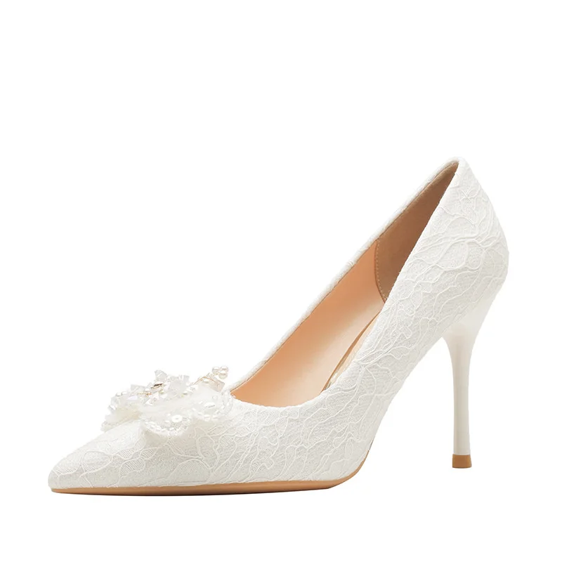 Tacco Alto Tacchi Con Pizzo JJ's House Scarpe Da Sposa (415857