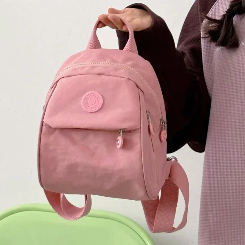Women's Bag 2025 High Quality Canvas Backpack Fashion Versatile Women's Shoulderbag Solid Color Large Capacity Bag 가방 4