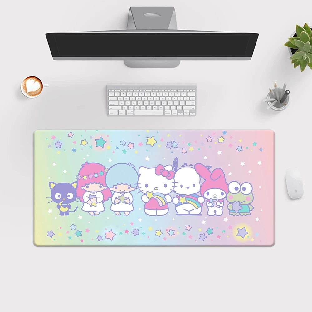 Sanrio Kuromi Melody Hello Kitty Mouse Pad Keyboard Gaming Accessories Mouse Mats Game Office Computer PC Gamer Laptop Desk Mat