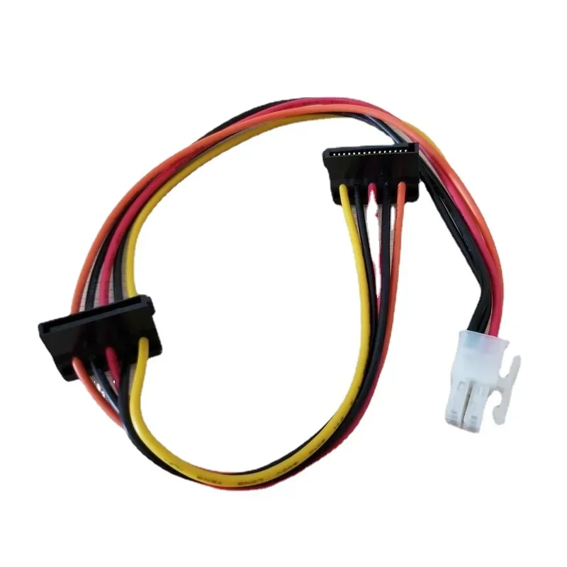 Atx Hard Drive Cabo Adaptador de Alimentação para Lenovo Ipc Controlador Fiscal 4pin para 2-port Serial Ata Sata 18awg