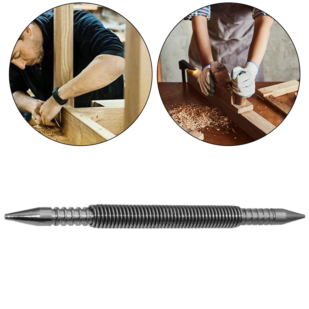 Woodworking tool,manual tools 1/2Pcs Center Pin Punch Double Head 1/16&3/32inch Spring Loaded for Metal Woodwork Drill Bit