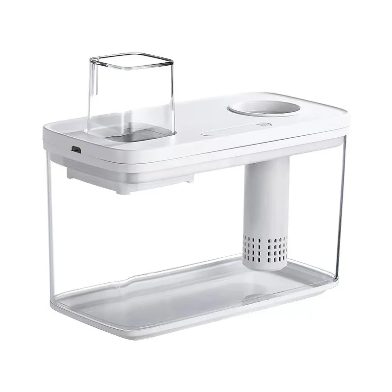 

Desktop negative pressure landscape Mini Aquarium Fish Tank Acrylic small aquarium Lazy integrated fish tank