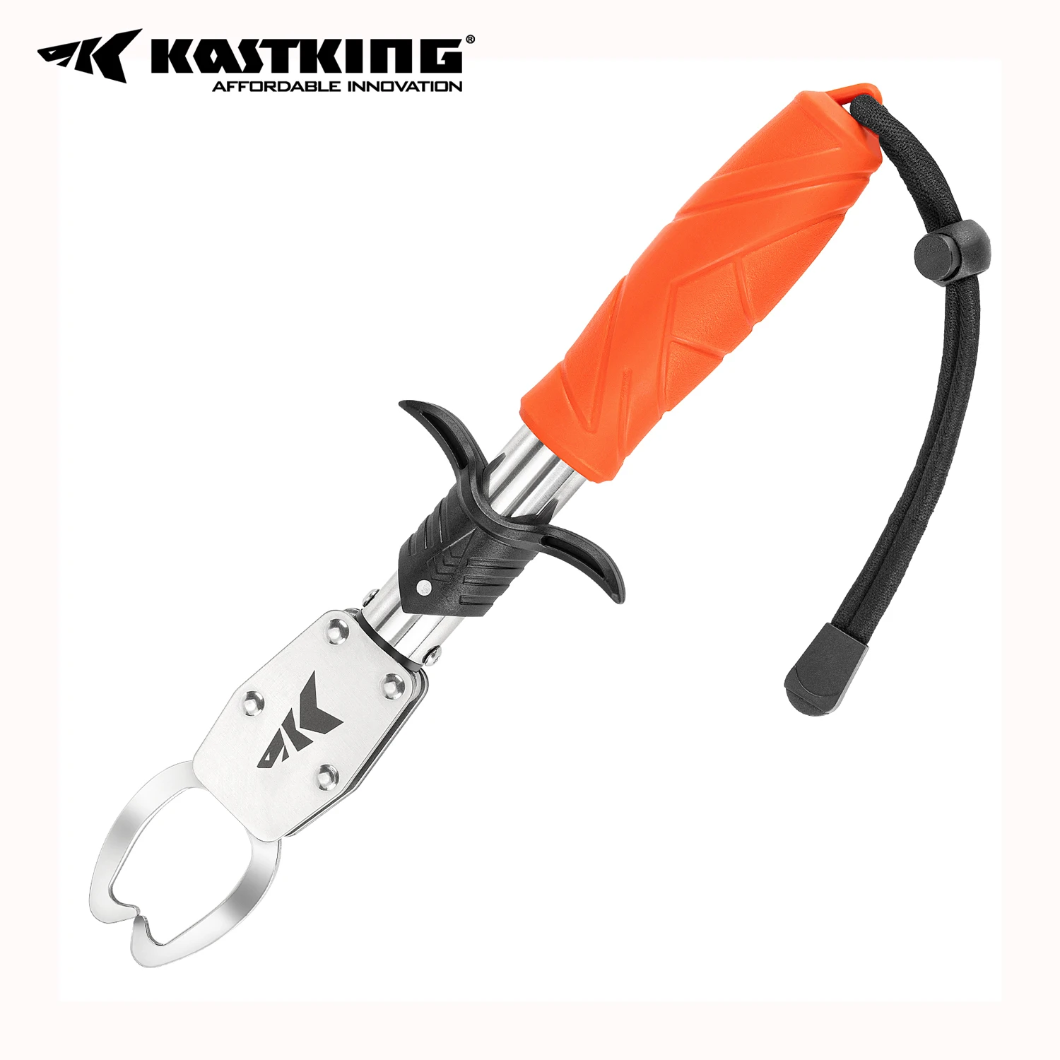 KastKing Paradox 9" Lip Grip Corrosion-Resistant Stainless Steel Fish Landing Tool Non-Slip Elastomer Handle Easy-Use Trigger fish landing tool