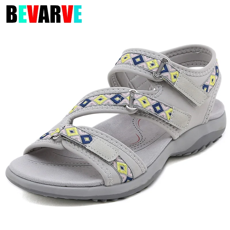 Sandales Souples à Enfiler pour Femme, Chaussures de Marche Décontractées, Nouvelle Collection 1 Sandales Souples à Enfiler pour Femme, Chaussures de Marche Décontractées, Nouvelle Collection 1