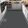 Kitchen Floor Mat Anti Slip and Oil Proof Carpet Absorbent Scrubbable Carpet Wash Free and Dirt Resistant Household Floor Mats 4