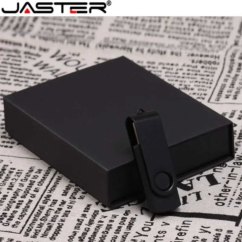 JASTER USB Flash Drive 8GB-64GB Free Custom LOGO Swivel OTG With Box USB 2.0 Business Gift usb flash drive flash drive