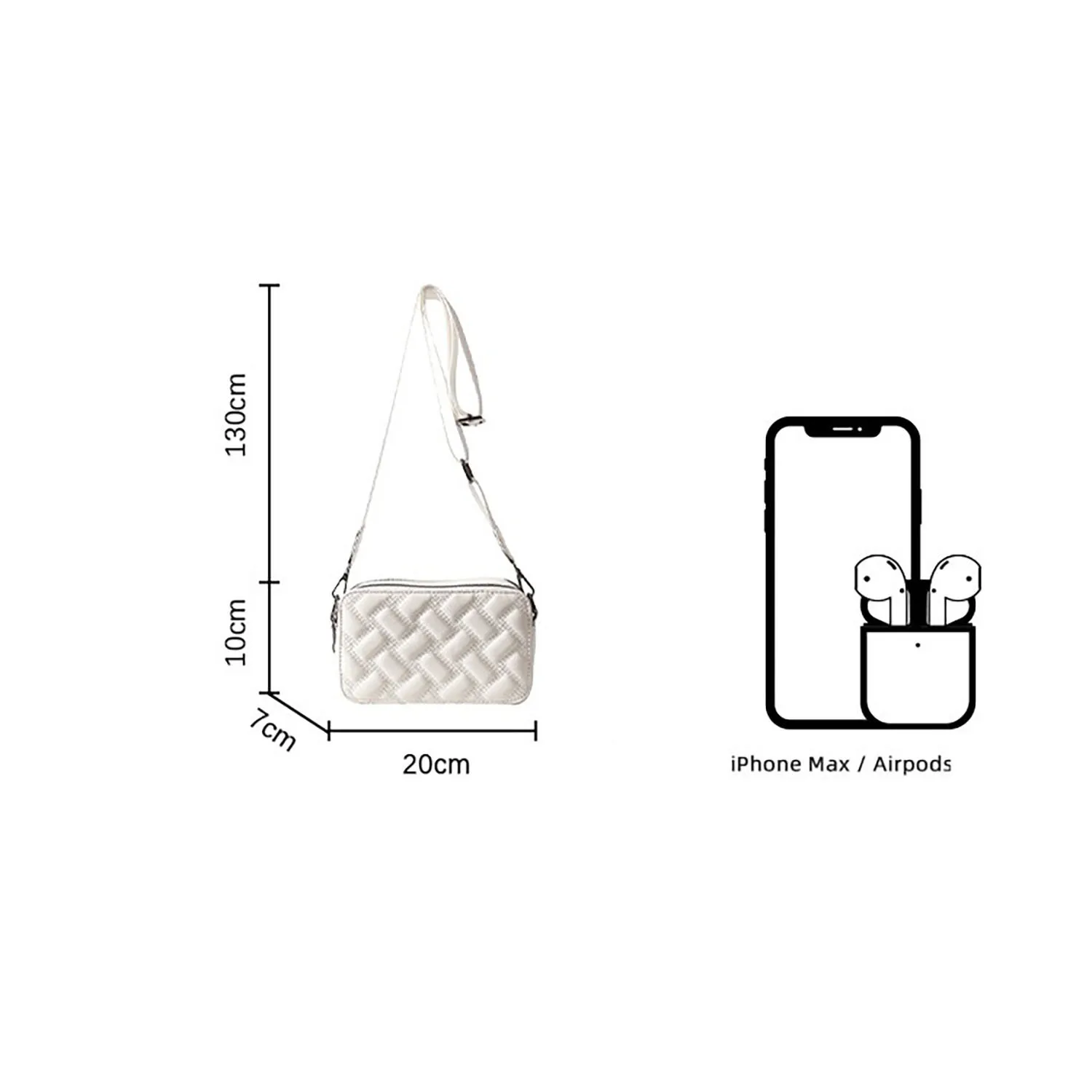 Women's K-G Shoulder Bag Designer Luxury Camera Bags Fashion Ladies Zip Letter Small Square Bag