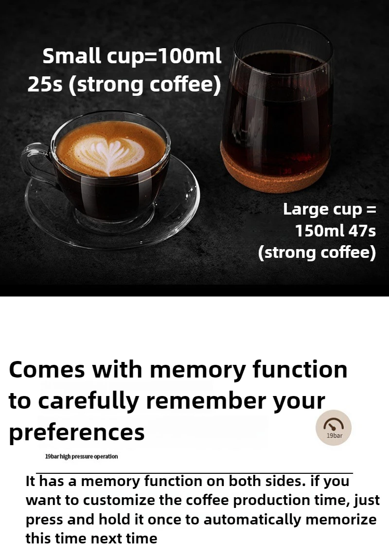 3-In-1 Multi-function Pump-pressure Capsule Coffee Machine Portable Office Commercial Small Household Automatic Coffee Machine