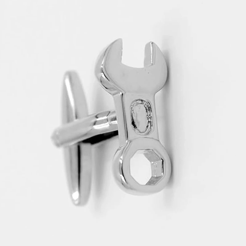Modeling Metal Cufflinks DIY Tool Utility Tool Kit Ornament Wrench Cufflinks Set Accessories