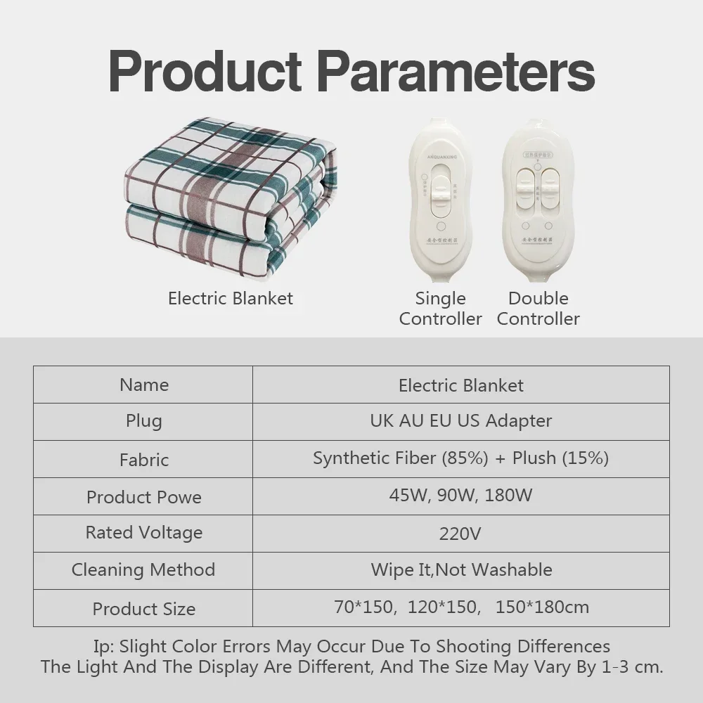 Electric Heating Blanket 220/110v Electric Blanket