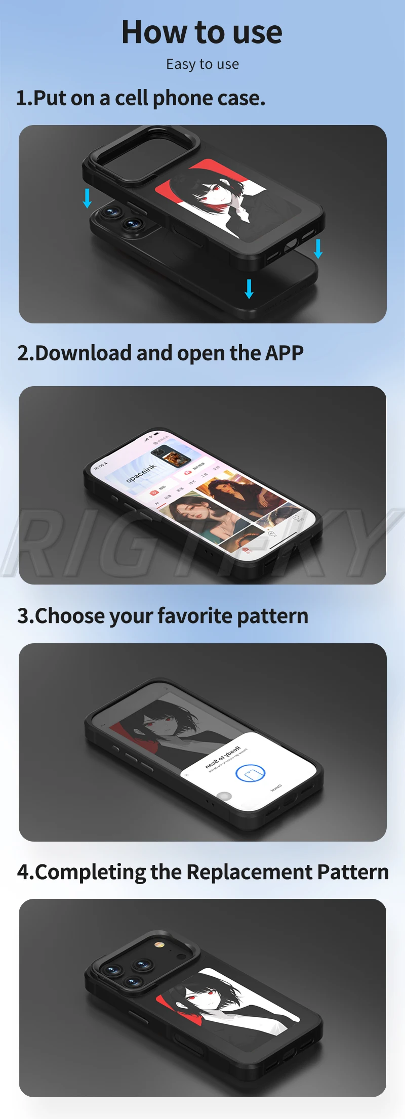 NFC E-ink Case for iPhone 17 Series