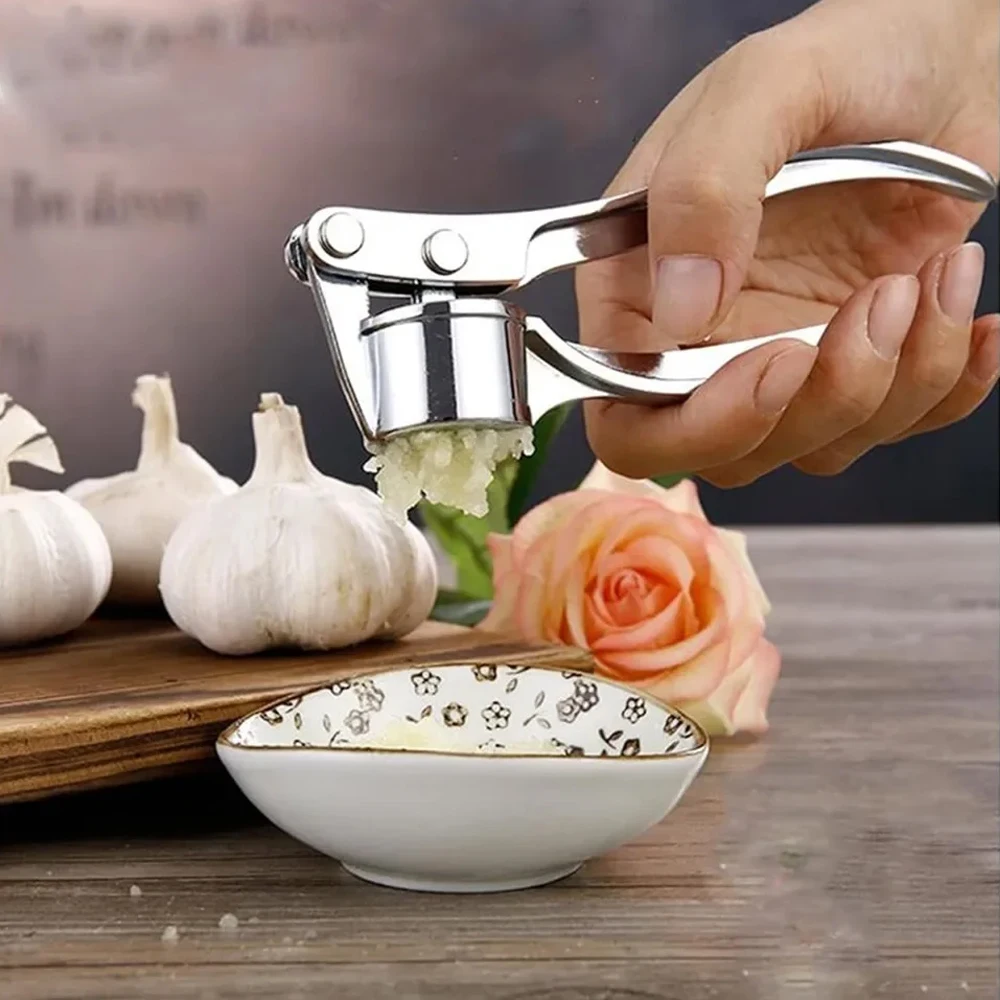 Stainless Steel Garlic Press 2