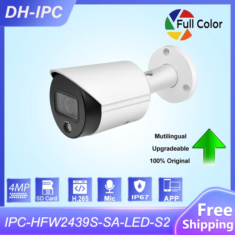 Dahua4mpfullcolorBulletIPCameraIPCHFW2439SSALEDS2Builtin